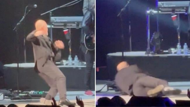 Billy Joel cayó durante un concierto en febrero de 2025 (Captura: redes sociales)