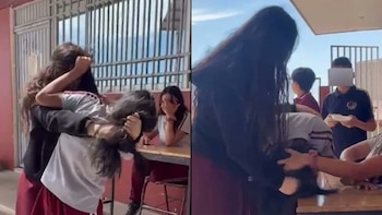 Alumnos testigos de pelea en