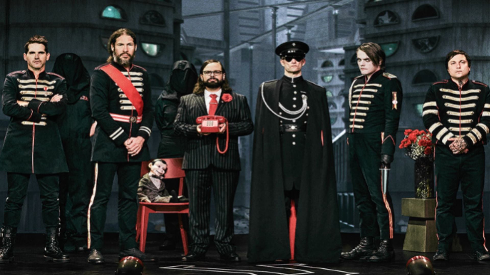 La banda se presentará en el Estadio GNP Seguros el 13 y 14 de febrero. (Captura de pantalla @mychemicalromance)