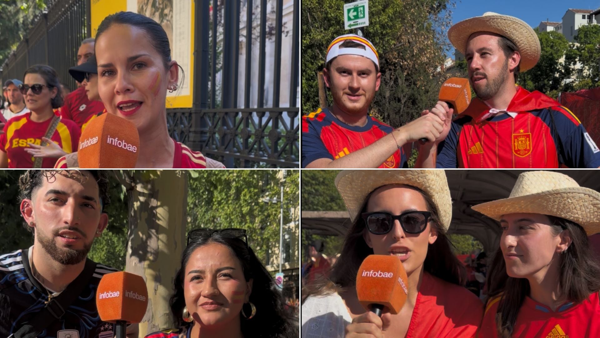 Ilusión y nervios entre los españoles que ven la final del Mundial 2026 en la Plaza de Colón: “Si gana España, nos rapamos la cabeza”