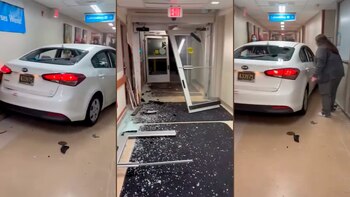 Una mujer condujo su auto