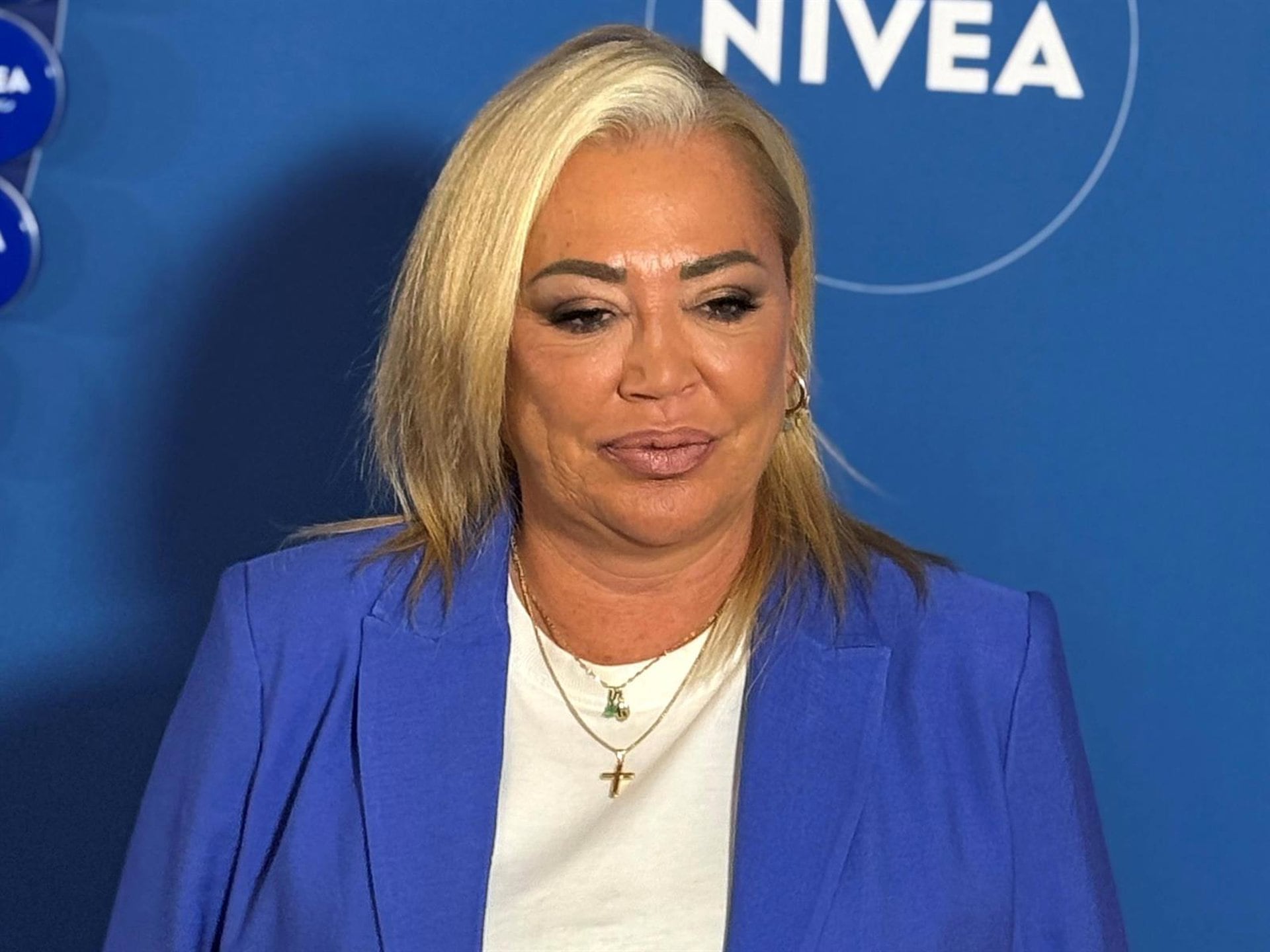 18/09/2026 Belén Esteban en un evento de Nivea este jueves en Madrid.Después de asegurar que no quiere entrar en conflicto con Julia Janeiro y dejar claro que su guerra es contra Jesulín de Ubrique, al que ha acusado de