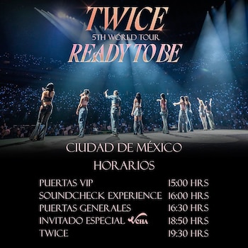 Horarios de TWICE en el