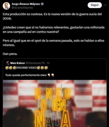 (Captura de pantalla X/@AlvarezMaynez)