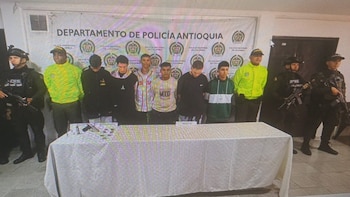 Durante operativo en Antioquia, la Policía capturó a 6 presuntos integrantes del grupo delincuencial Carne Rancia