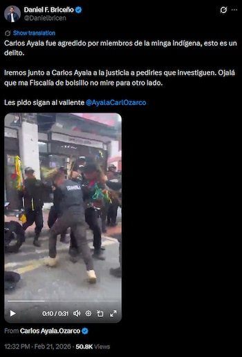 Daniel Briceño insistió en la