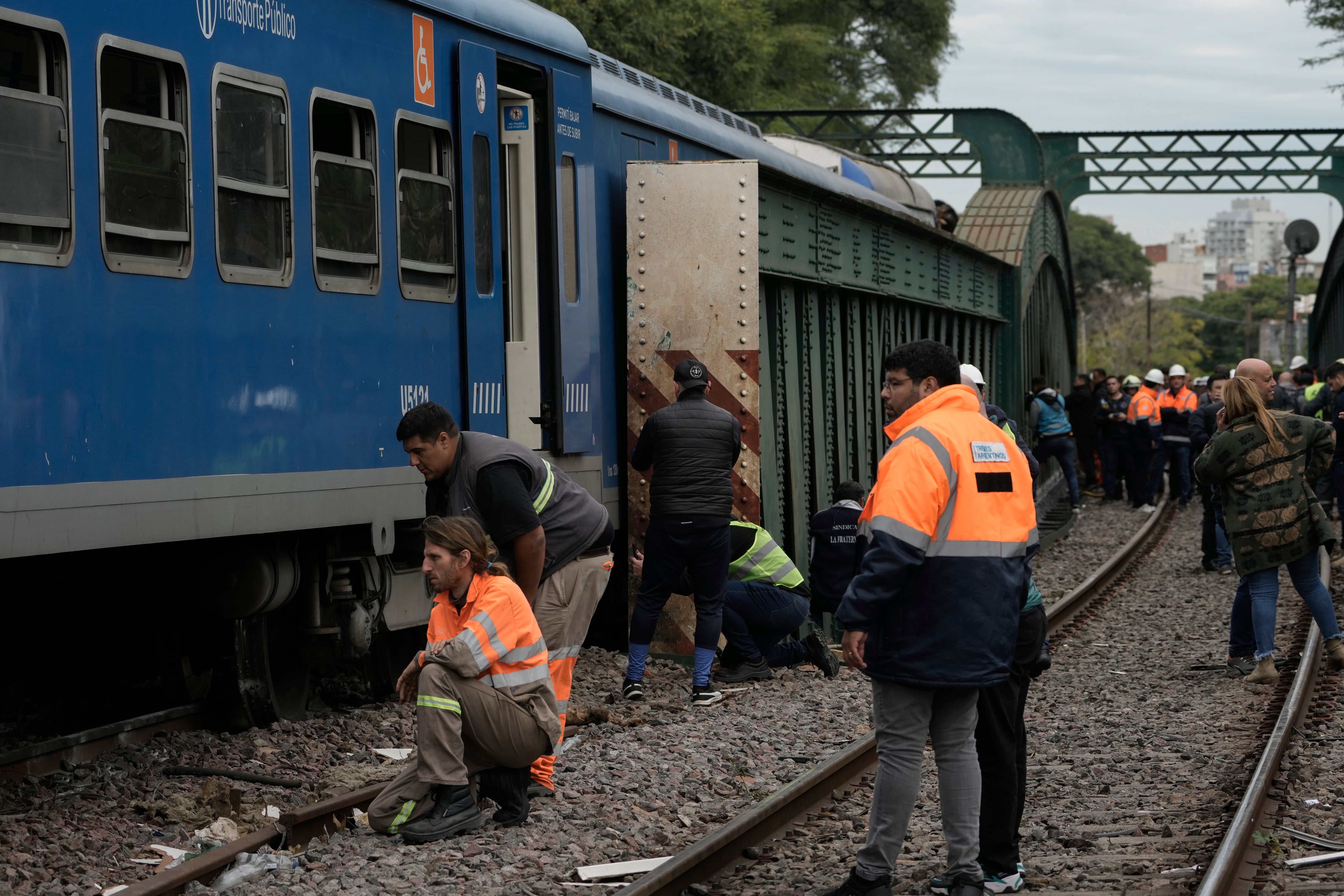 El choque de trenes en Palermo, ocurrido en 2024, desperó la necesidad de inspeccionar el sistema (AP Foto/Rodrigo Abd)