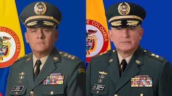 José Bertulfo Soto Sánchez quedó al frente del Ejército Nacional y Rodolfo Morales Franco fue nombrado segundo comandante - crédito Ejército Nacional