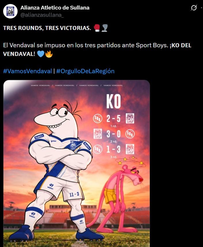 El buen momento de Alianza Atlético ya no se limita a sus victorias sobre Sport Boys. El conjunto sullanero suma 22 unidades y pelea por el primer lugar del Clausura, una posición que buscará defender en la próxima jornada. (Alianza Atlético)