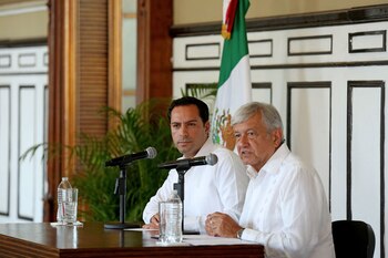 El gobernador Mauricio Vila Dosal