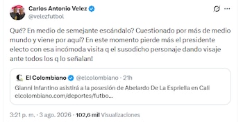 - crédito @velezfutbol/X