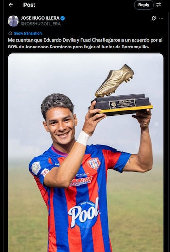 El periodista de Win Sports