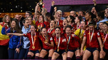 Jugadoras de España, campeonas en