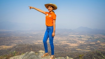 La candidata cerró campaña el