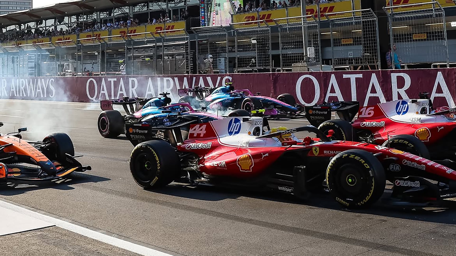 El choque de Franco Colapinto y Pierre Gasly en Bakú