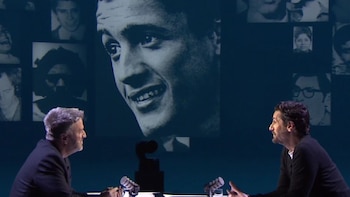 Juan Diego Botto junto a Aimar Bretos, en 'La noche de Aimar'