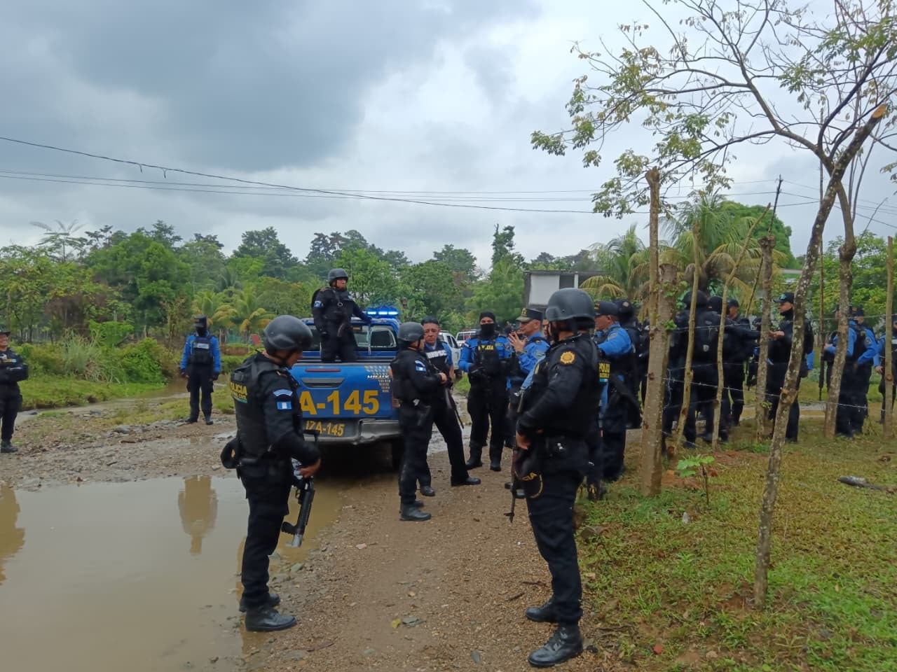 Guatemala reforzó la frontera con Honduras tras ataques armados que dejaron más de una decena de muertos en territorio hondureño. (Cortesía: PNC de Guatemala)