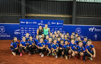Julia Riera coronó una gran semana en Brasil (Crédito: Felipe Vargas / Prensa Vacaria Open)