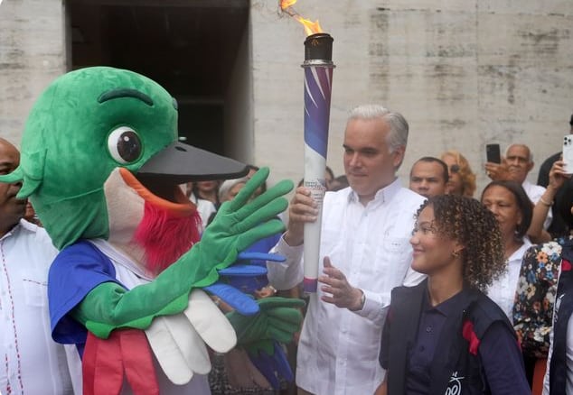La llama de los Juegos Centroamericanos y del Caribe fue encendida en Teotihuacán el 11 de abril y llegará al pebetero el 24 de julio de 2026. (Cortesía: Gobierno de República Dominicana)