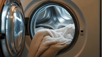 Lavadora en funcionamiento con programas de bajo consumo para ahorrar agua y energía