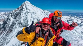 El milagro de un alpinista