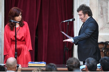 Jura de Javier Milei en