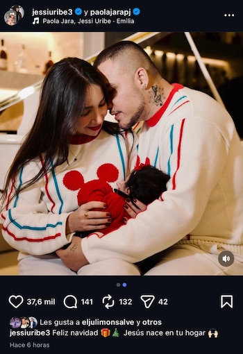 Jessi Uribe recibió la Navidad