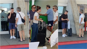 Las fotos del sorpresivo encuentro