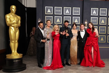 Así posaron los ganadores de