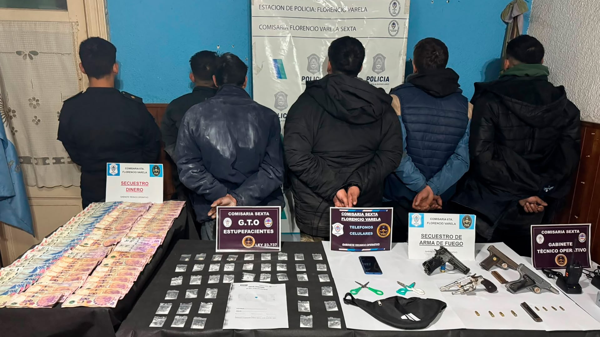 Desarticularon un búnker de drogas en Florencio Varela: un operativo con drones, cinco detenidos y cocaína fraccionada