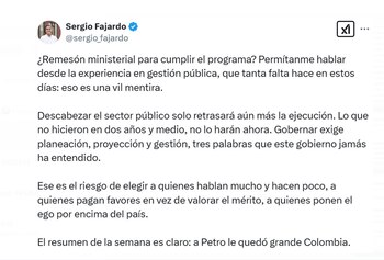 Sergio Fajardo asegura que los