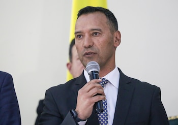 Pedro Sánchez, ministro de Defensa de Colombia saliente - crédito Catalina Olaya/Colprensa