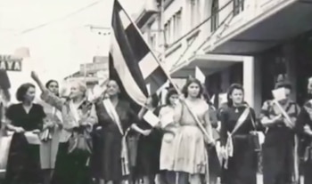 Laura Fernández encabezó en La Tigra de San Carlos la conmemoración del 76 aniversario del primer voto femenino en Costa Rica. Crédito: Captura Presidencia de La República