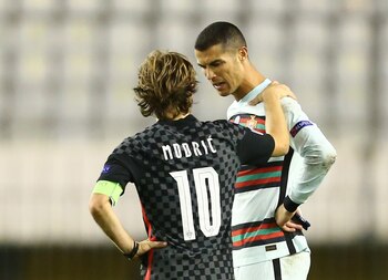Cristiano Ronaldo y Luka Modric