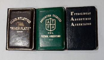 Carnets de River, como Técnico de la AFA y de Futbolistas Argentinos Agremiados
