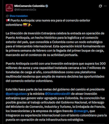 Ministerio de Comercio confirmó la