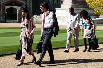 Los primeros ministros Jacinda Ardern,