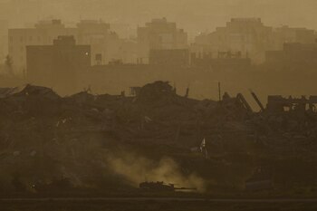 Un tanque del ejército israelí