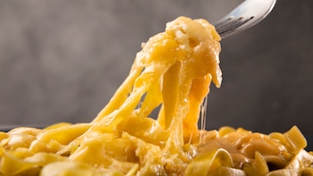 Pasta cuatro quesos, una receta