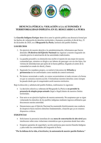 El Resguardo La Puria Carmen