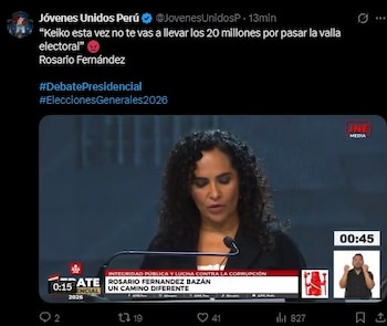 Debate 2026: usuarios convierten cruces entre candidatos en memes durante la tercera jornada en redes. Captura: X.