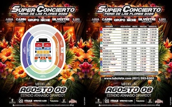 Las boletas para el Súper Concierto de la Feria de las Flores 2026 se venderán desde el 29 de mayo en Tuboleta - crédito Tu Boleta