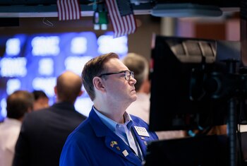 Trabajadores de Wall Street, en