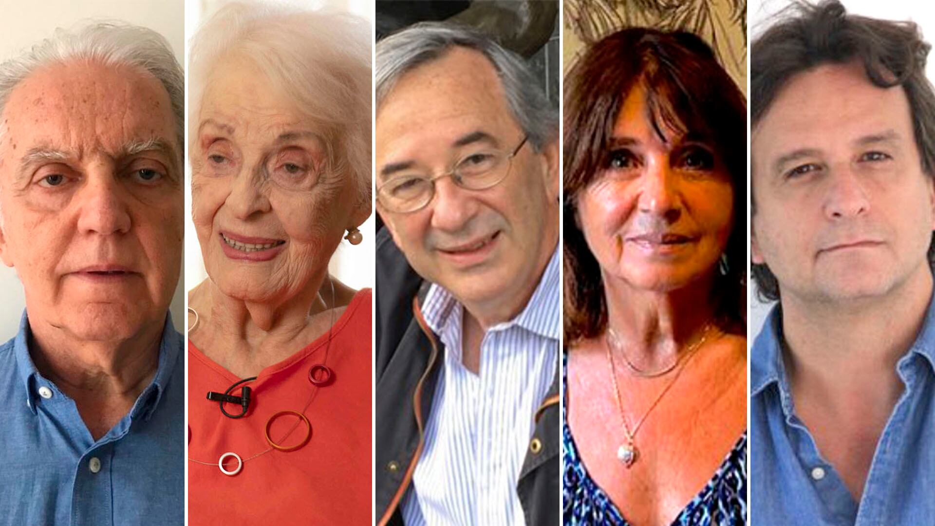 De izquierda a derecha, algunos de los directivos del Club Político Argentino: Ricardo Gerardi, Graciela Fernández Meijide, Jorge Sigal, Susana Decibe, y Alejandro Razeé
