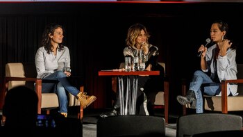 La periodista María Freytes entrevistó