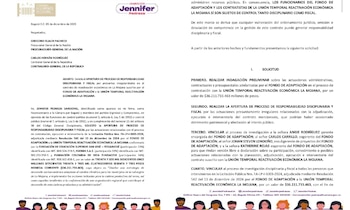 Jennifer Pedraza pidió que las