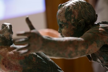 Una de las esculturas romanas