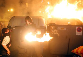 Hubo choques en distintas partes