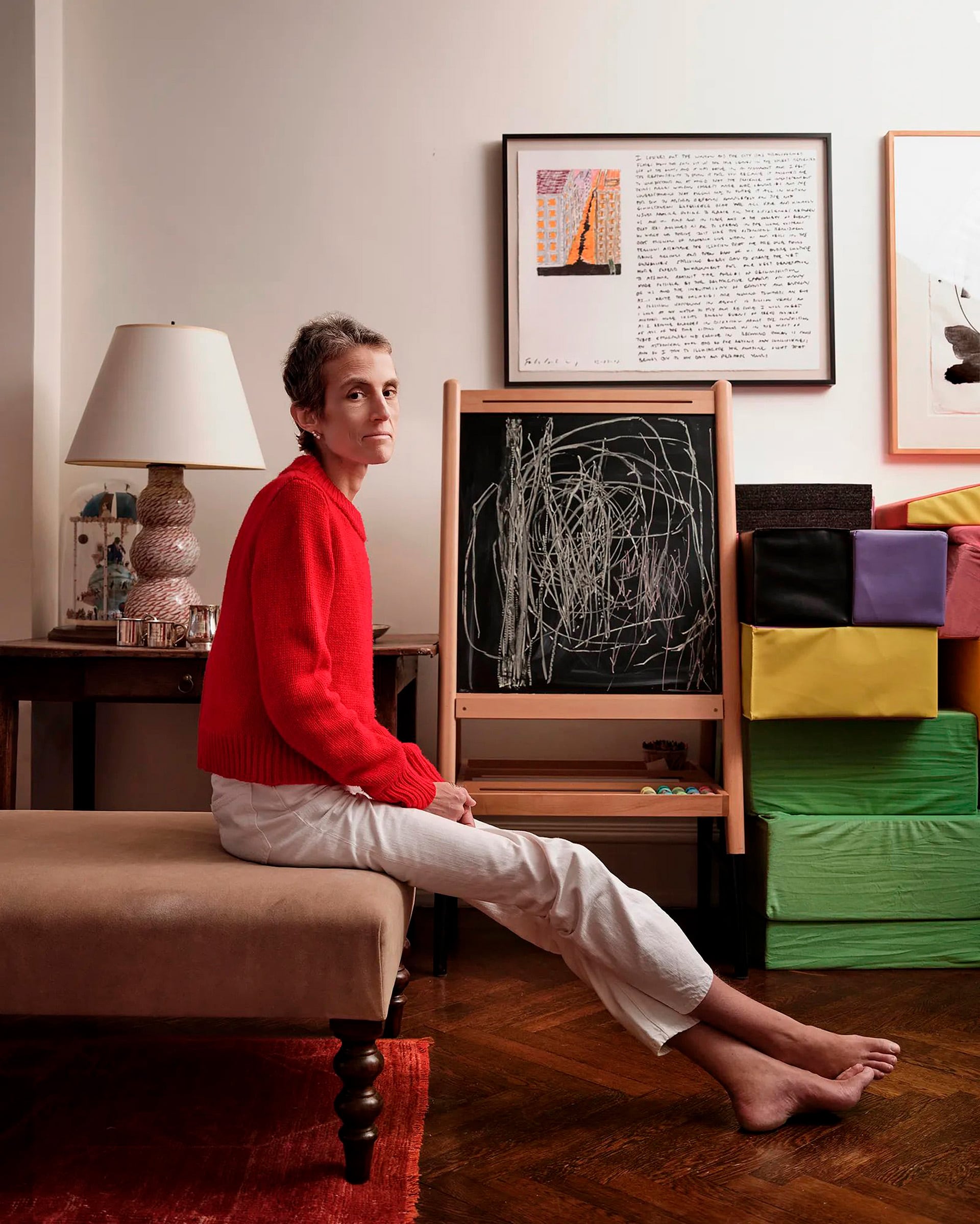 Una de las fotos que Thea Traff le tomó a Schlossberg para ilustrar el artículo (Crédito: Grosby)