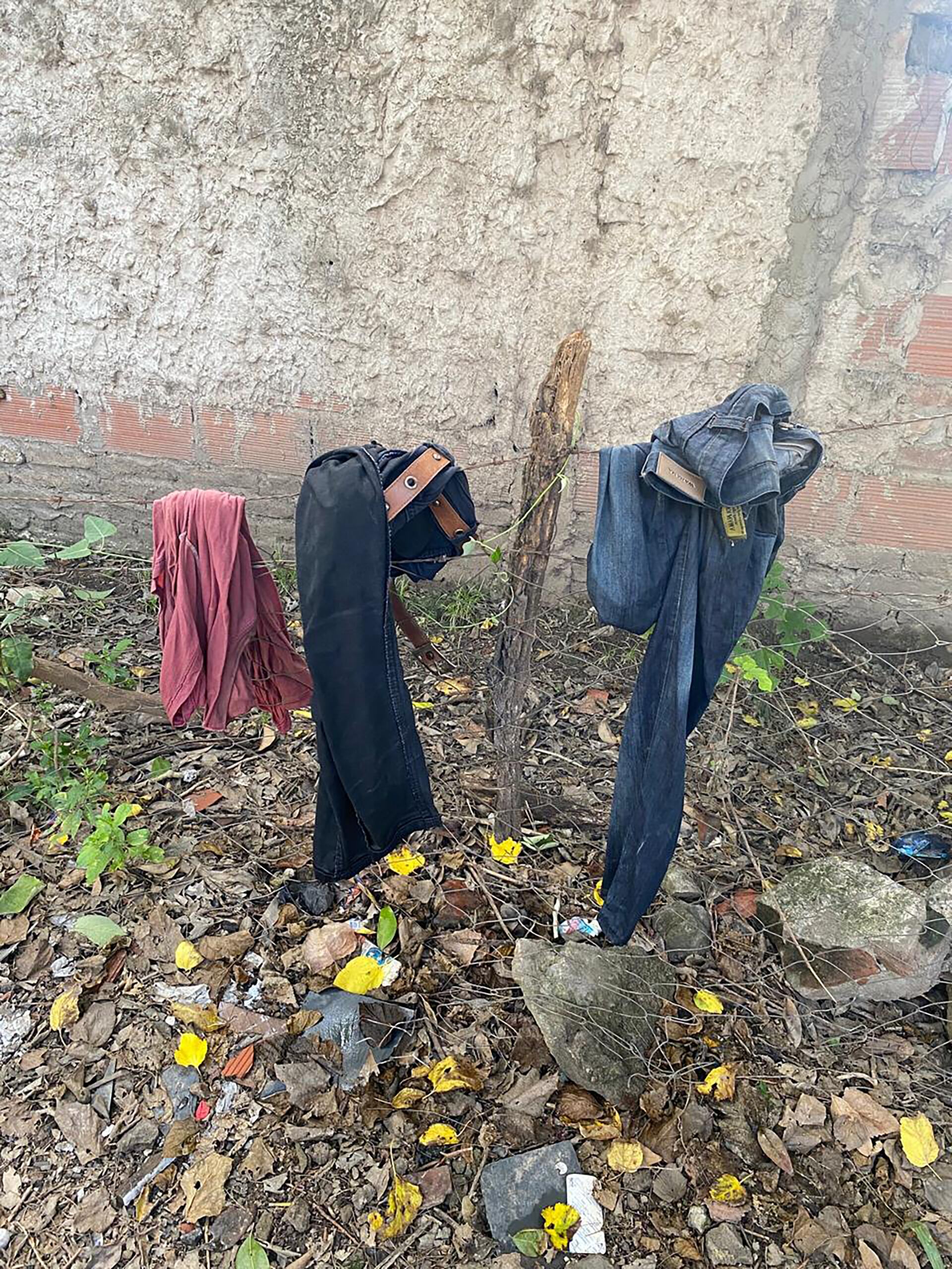 La ropa del acusadod detenido